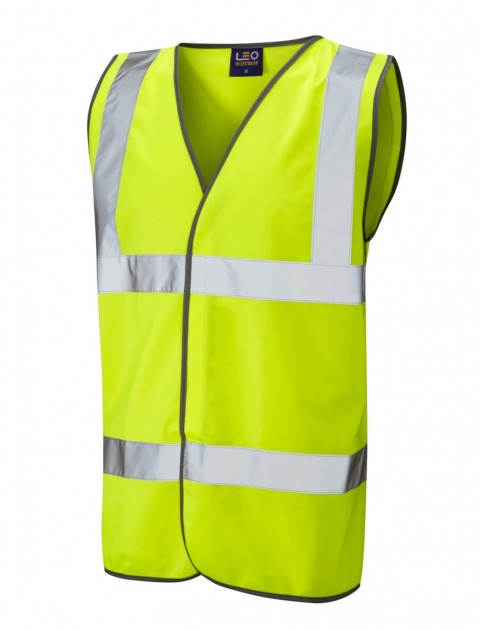 Leo Tarka ISO 20471 Class 2  Waistcoat W01-Y High Visibility